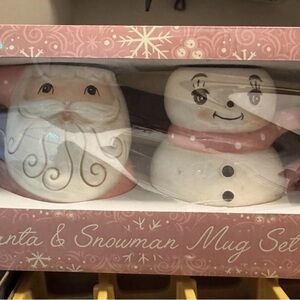 Santa and Snowman Mug Set- Johanna Parker